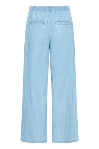 ICHI Barcy Carrot Leg Pants - Light Blue