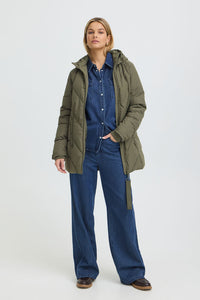 FRANSA Maise Puffer Jacket - Green