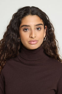 ICHI Luls Turtleneck Jumper - Brown
