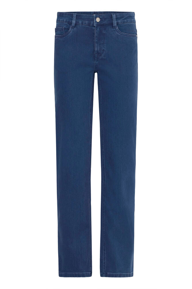 FRANSA Luxe Straight Jeans - Mid Blue