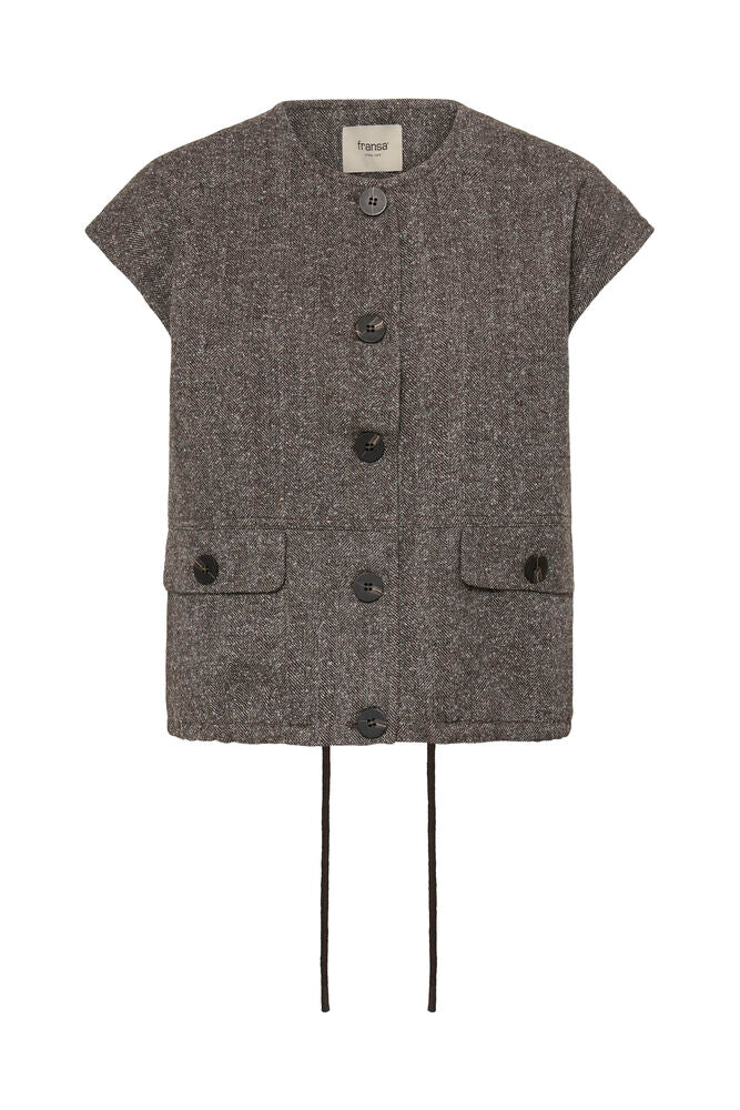FRANSA Vea Vest - Brown