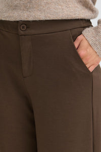FRANSA Wide Leg Trouser - Brown