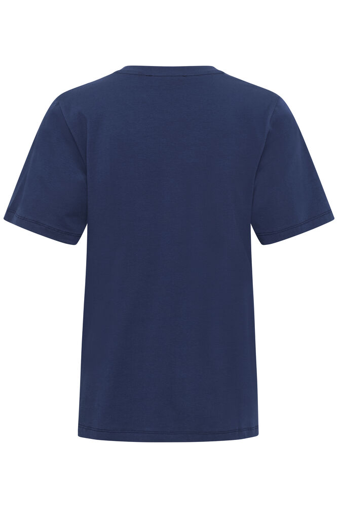 CULTURE Bree Gith Sequin Lips T-Shirt - Blue