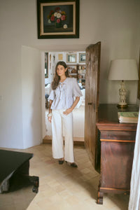 CULTURE Tali Ami Wide Leg Jeans - White