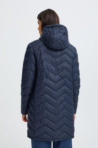 FRANSA Bapadding Quilted Jacket - Navy