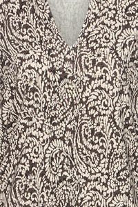 FRANSA Amy Blouse - Chocolate Print