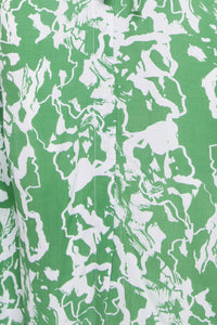 ICHI Regine Floral Dress - Green Print
