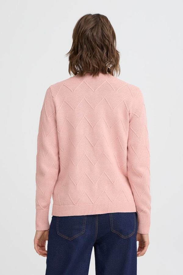 FRANSA Nanni Zig Zag Jumper - Pink