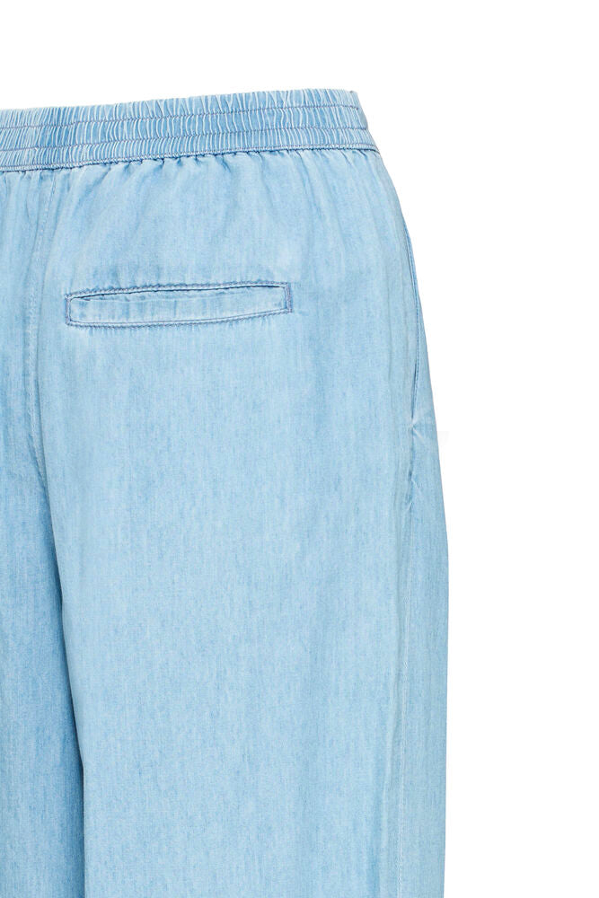 ICHI Barcy Carrot Leg Pants - Light Blue