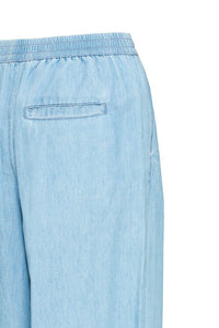 ICHI Barcy Carrot Leg Pants - Light Blue