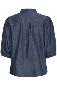 ICHI Borgie Shirt - Dark Denim