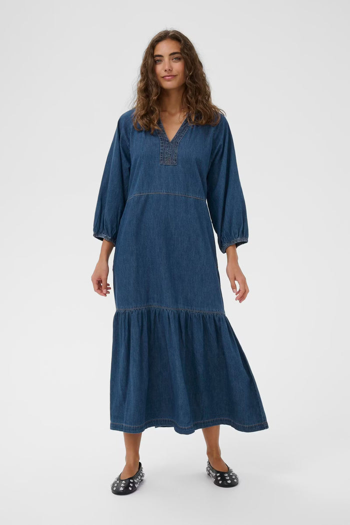 CULTURE Lava Arpa Long Denim Dress