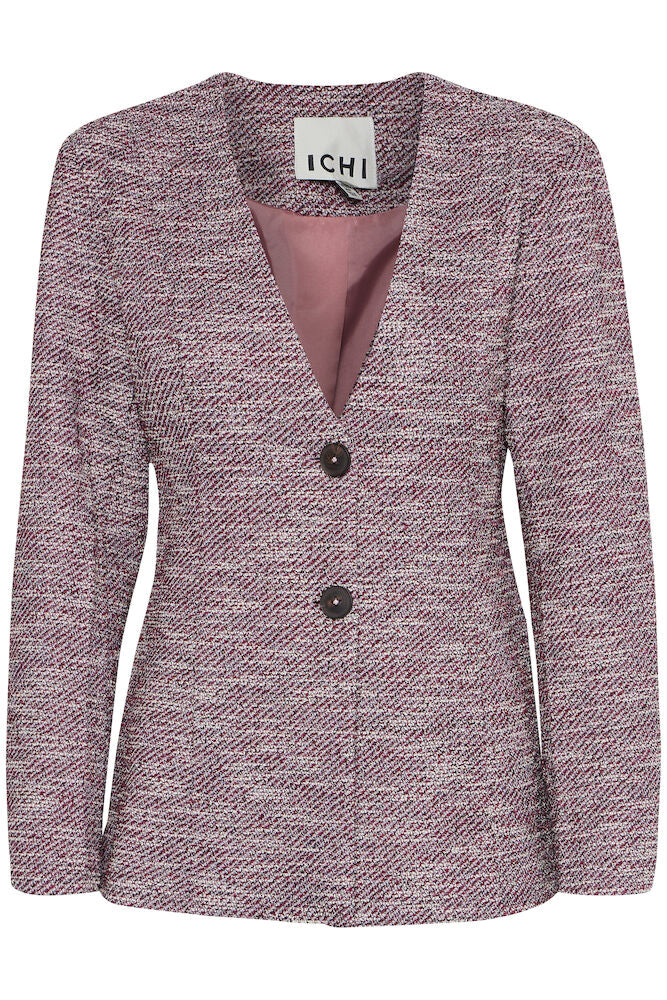 ICHI Ruti Checle Blazer - Pink Berry