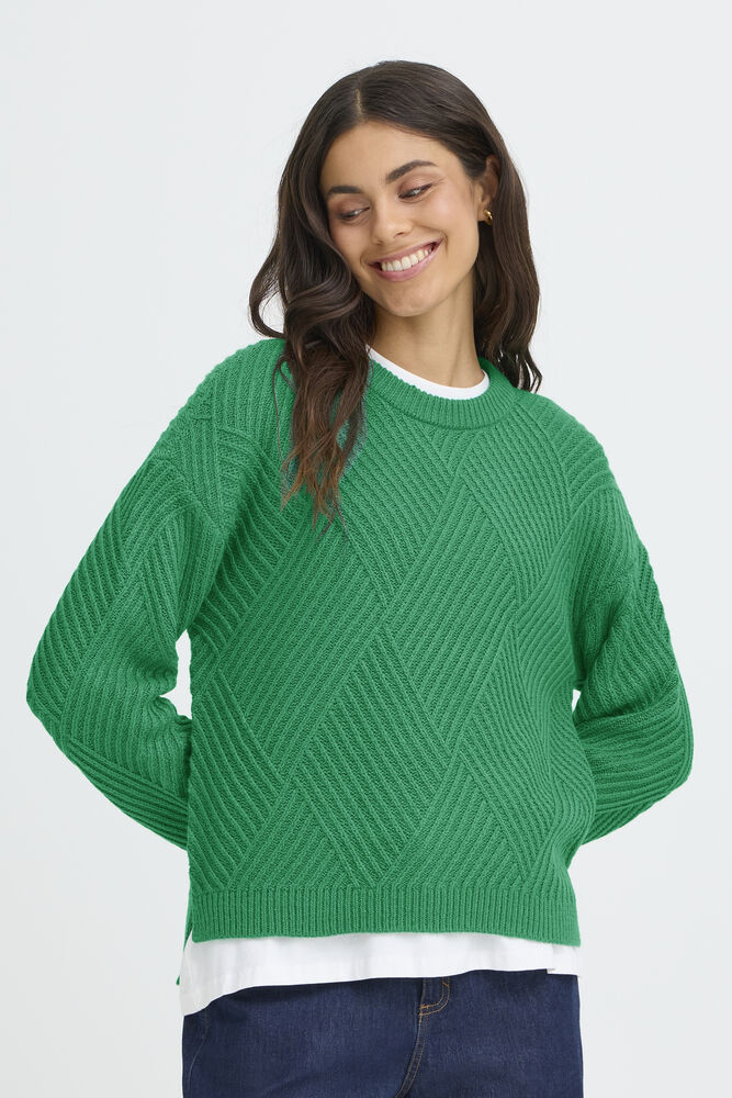 FRANSA Crew Neck Jumper - Green