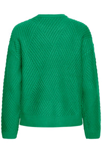 FRANSA Crew Neck Jumper - Green