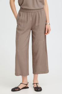 FRANSA Jett Wide Leg Culotte Pants - Taupe