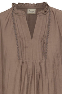 FRANSA Gida Blouse - Driftwood