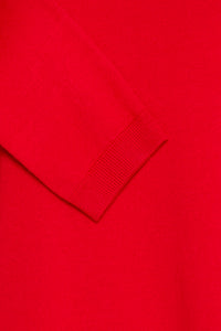 FRANSA Zubasic Round Neck Jumper - Red