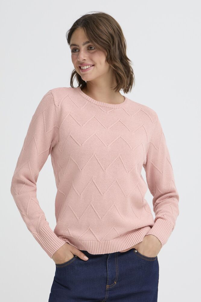 FRANSA Nanni Zig Zag Jumper - Pink