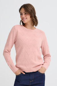 FRANSA Nanni Zig Zag Jumper - Pink