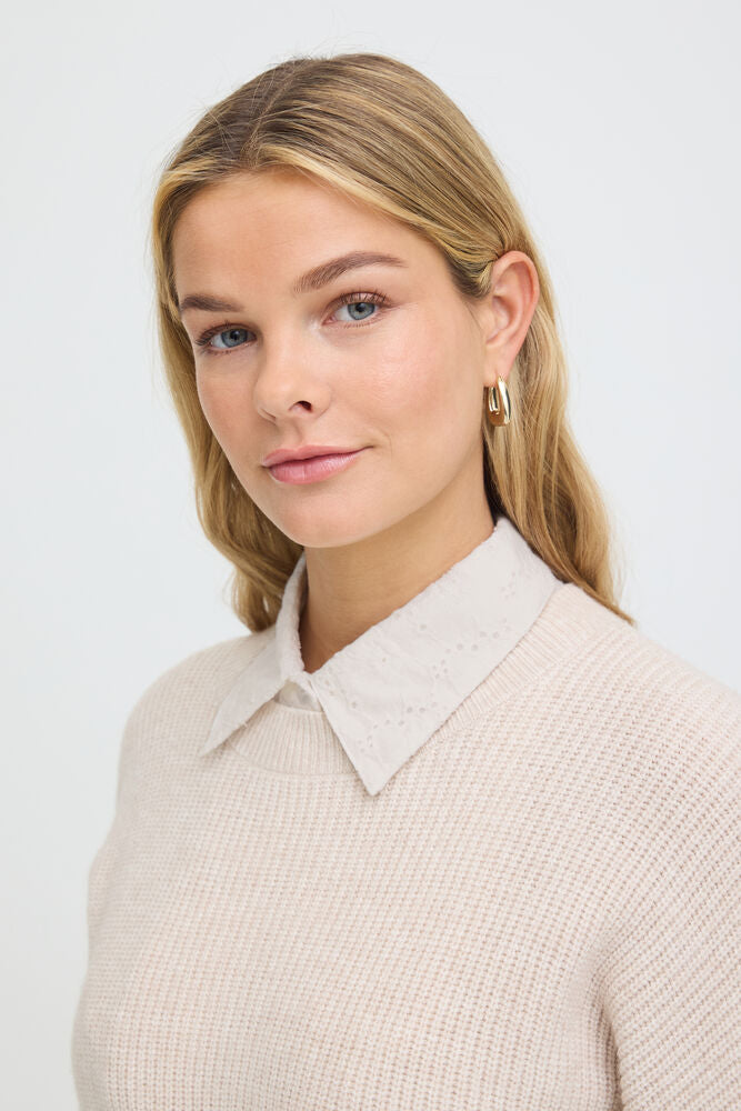FRANSA Mariana Shirt Collar Insert - White