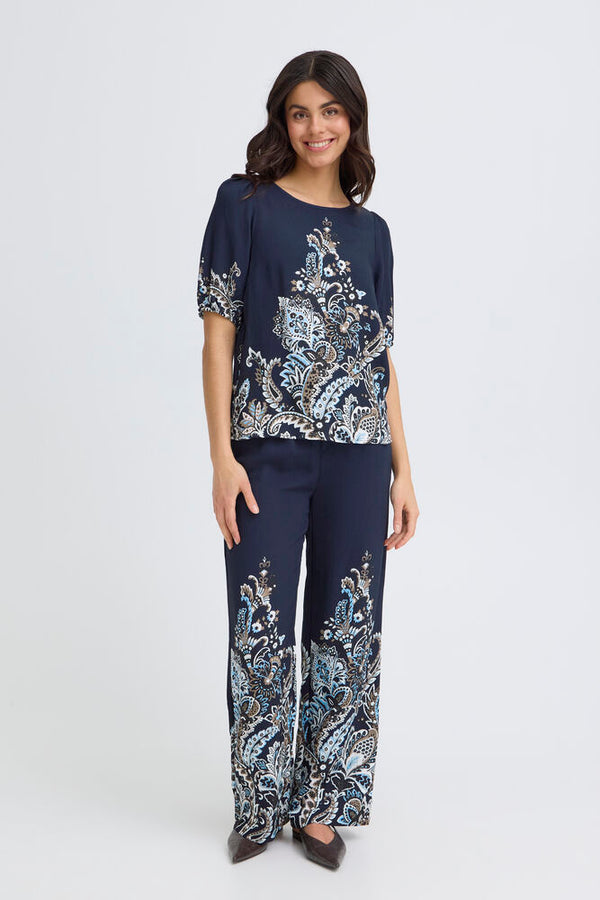 FRANSA Adara Blouse - Navy