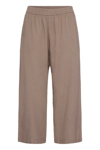 FRANSA Jett Wide Leg Culotte Pants - Taupe