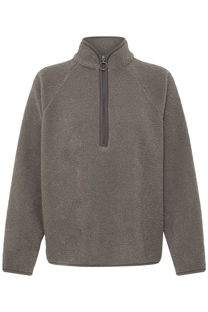 FRANSA Tenya Half Zip Fleece - Brown