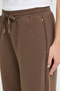 FRANSA Priya Wide Leg Pants - Brown