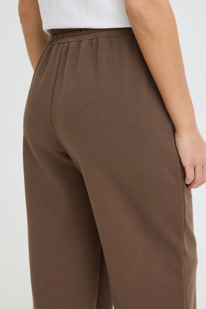 FRANSA Priya Wide Leg Pants - Brown