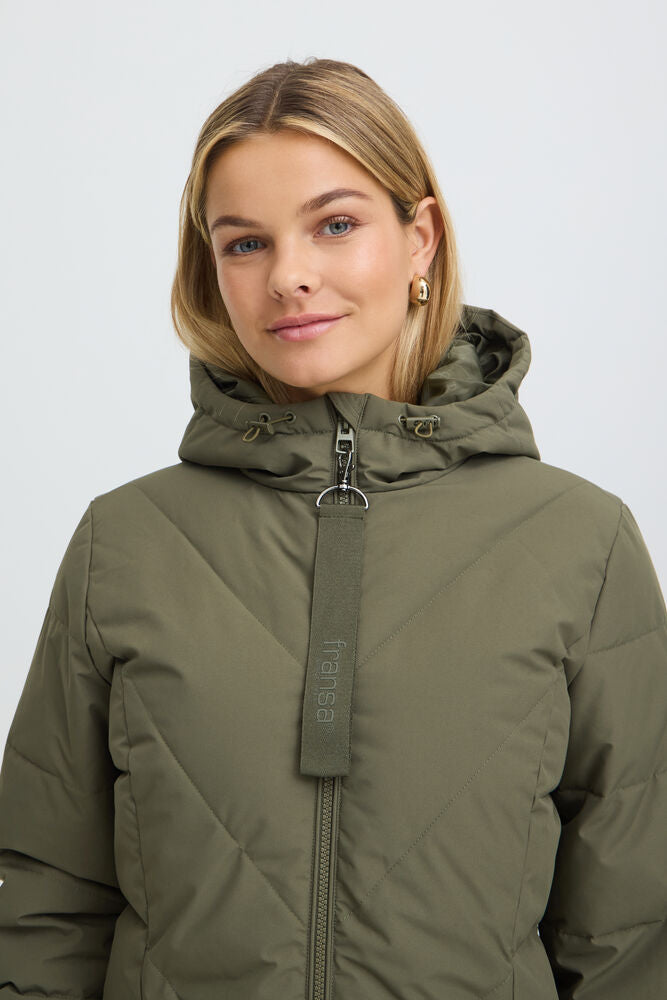 FRANSA Maise Puffer Jacket - Green