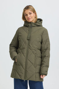 FRANSA Maise Puffer Jacket - Green