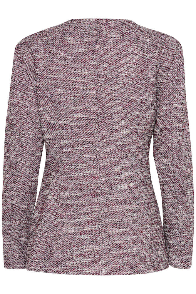 ICHI Ruti Checle Blazer - Pink Berry
