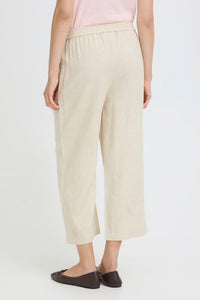 FRANSA Jett Wide Leg Culotte Pants - Stone