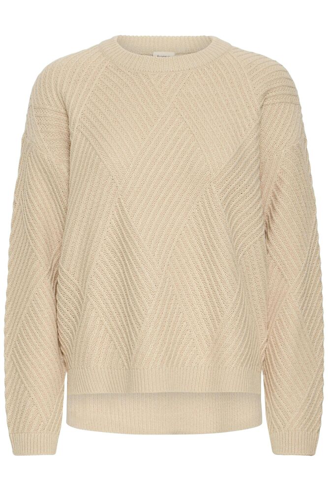 FRANSA Crew Neck Jumper - Tan