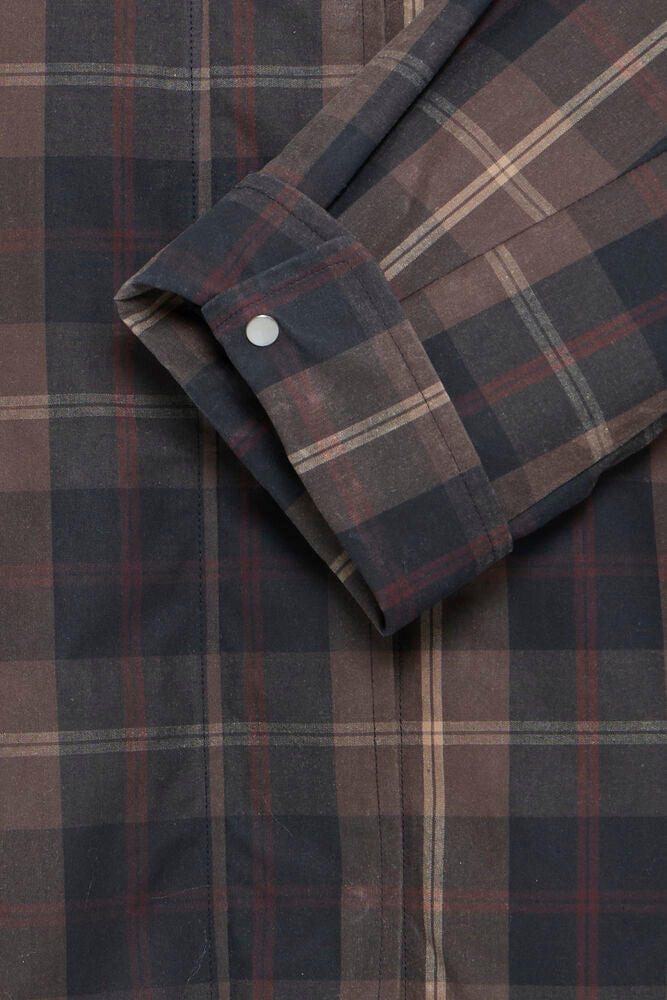 ICHI Cronto Jacket - Dark Navy Check