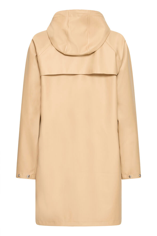 ICHI Tazi Rain Jacket - Natural