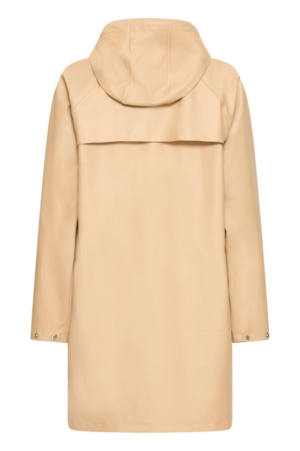 ICHI Tazi Rain Jacket - Natural