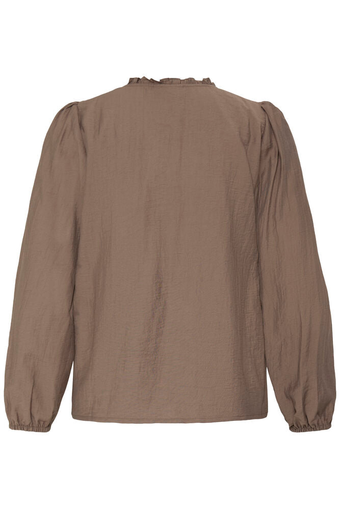 FRANSA Gida Blouse - Driftwood