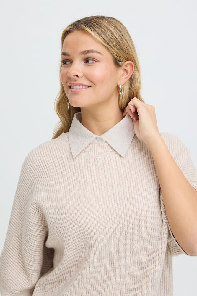 FRANSA Mariana Shirt Collar Insert - White