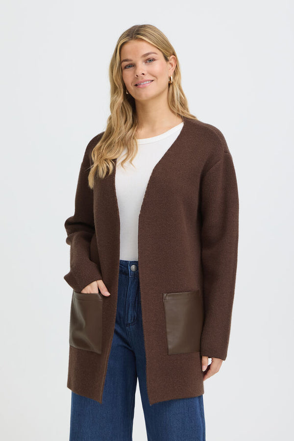 FRANSA Gia Cardigan - Brown