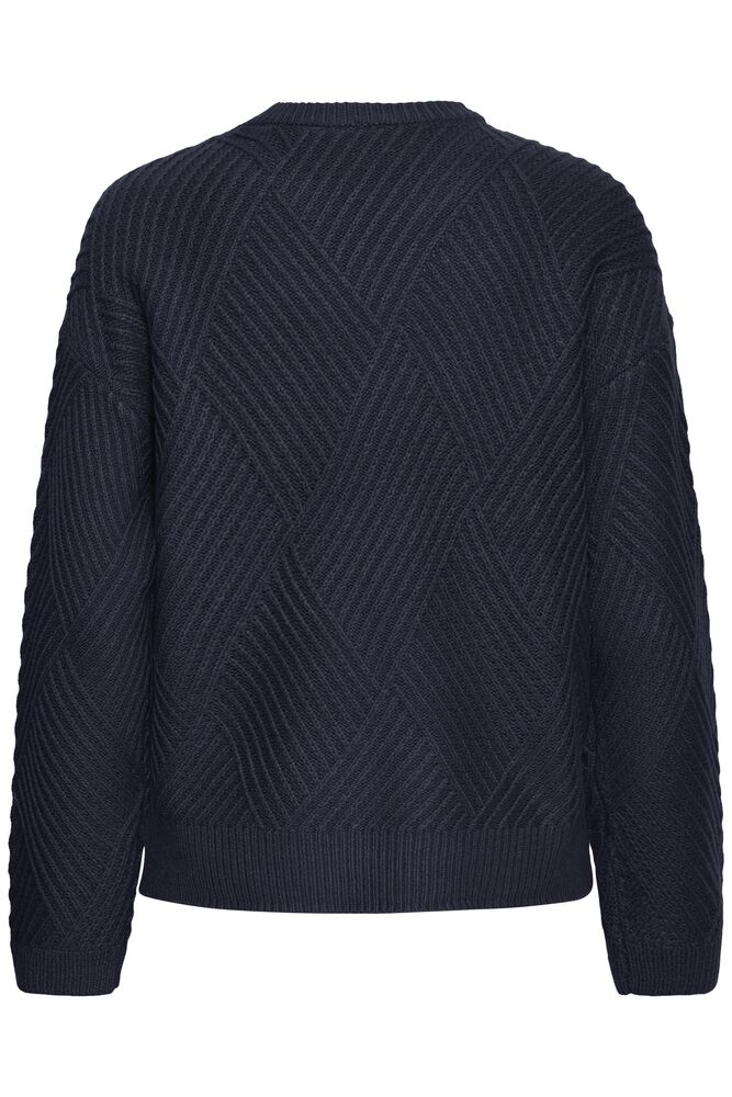 FRANSA Crew Neck Jumper - Navy