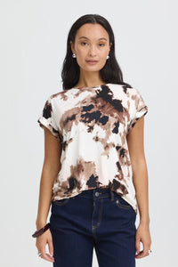 FRANSA Seen T-Shirt - Brown