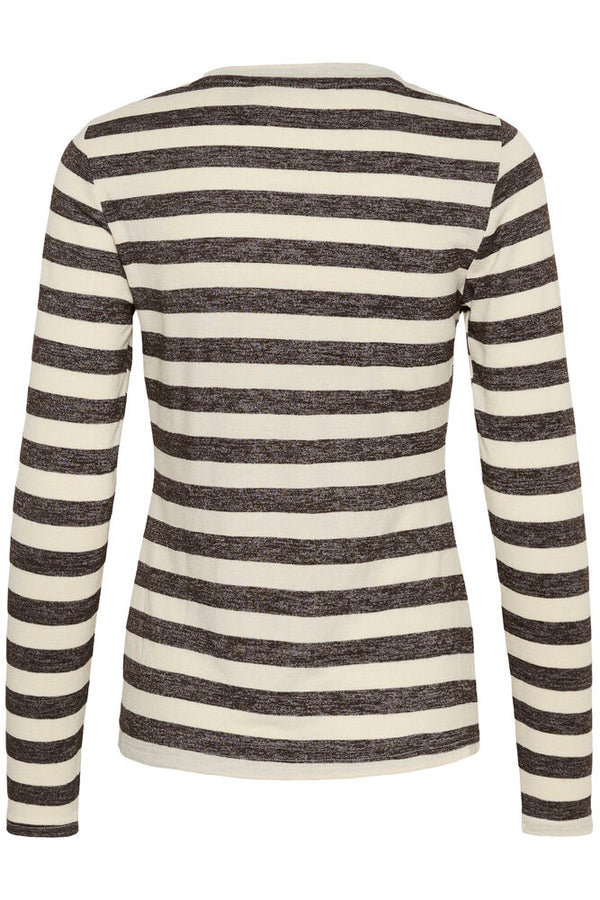 CULTURE Cat Alexandra Striped Top - Brown