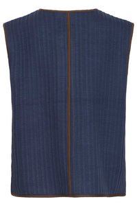 ICHI Sleeveless Jacket - Navy