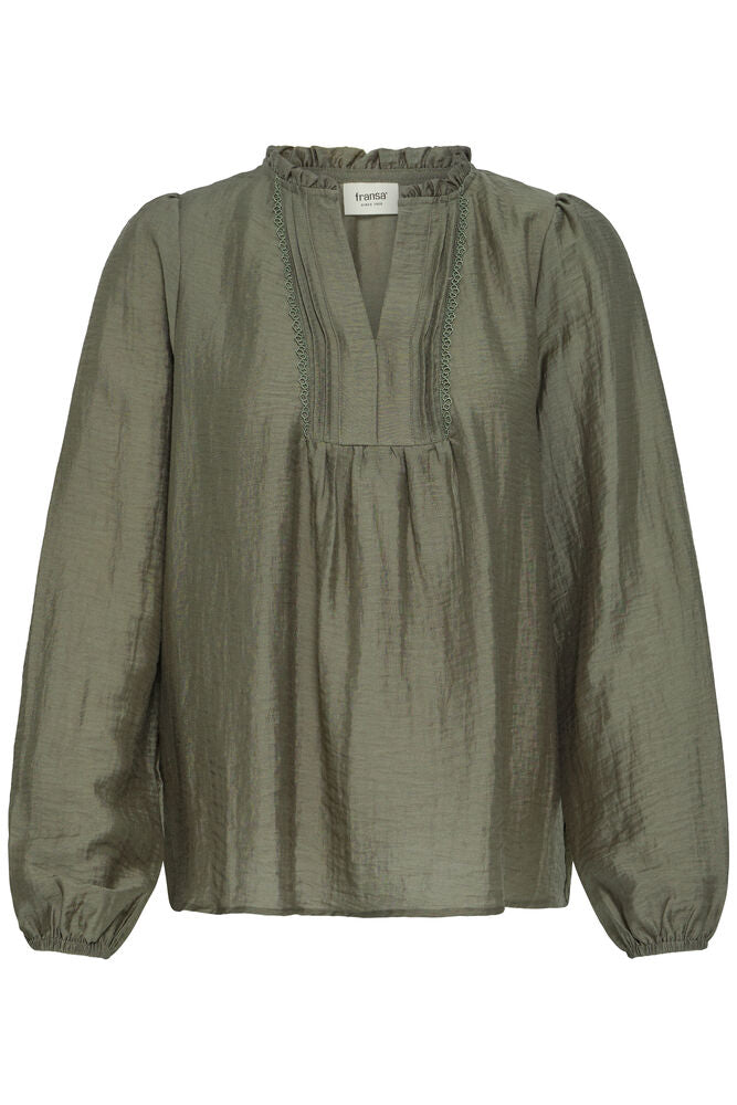 FRANSA Gida Blouse - Green