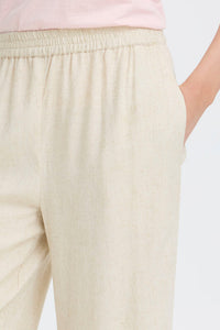FRANSA Jett Wide Leg Culotte Pants - Stone
