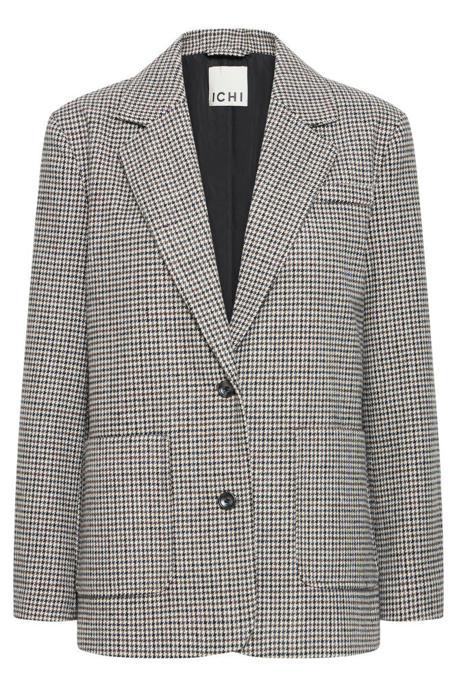 ICHI Lubana Blazer - Grey Check