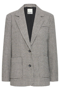ICHI Lubana Blazer - Grey Check