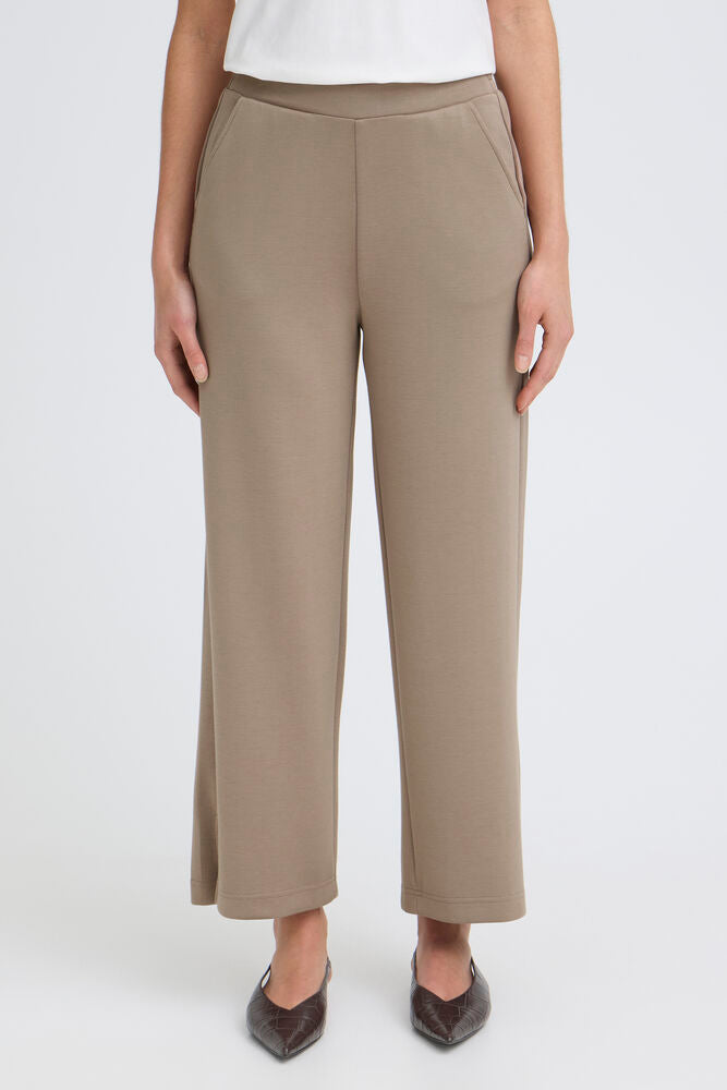 FRANSA Aurora Wide Leg Trousers - Brown